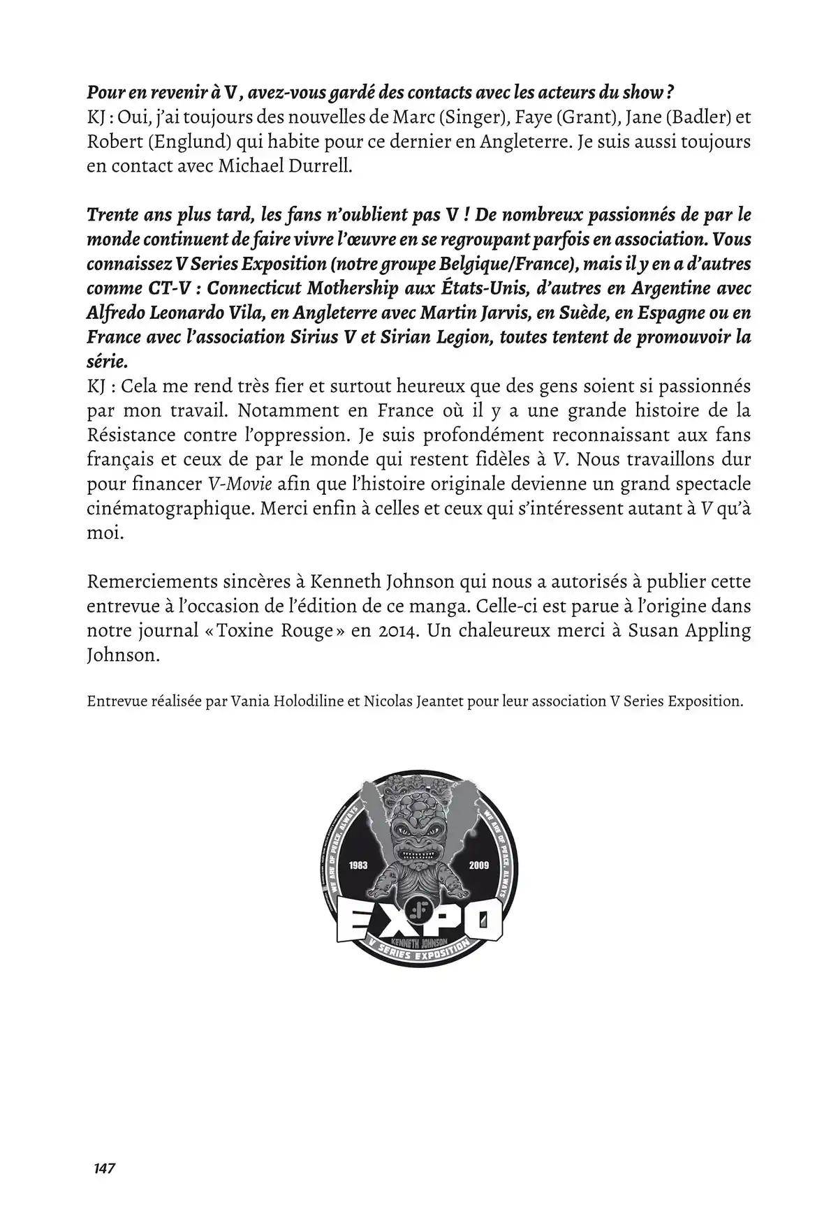 V – Les Visiteurs Volume 2 page 143