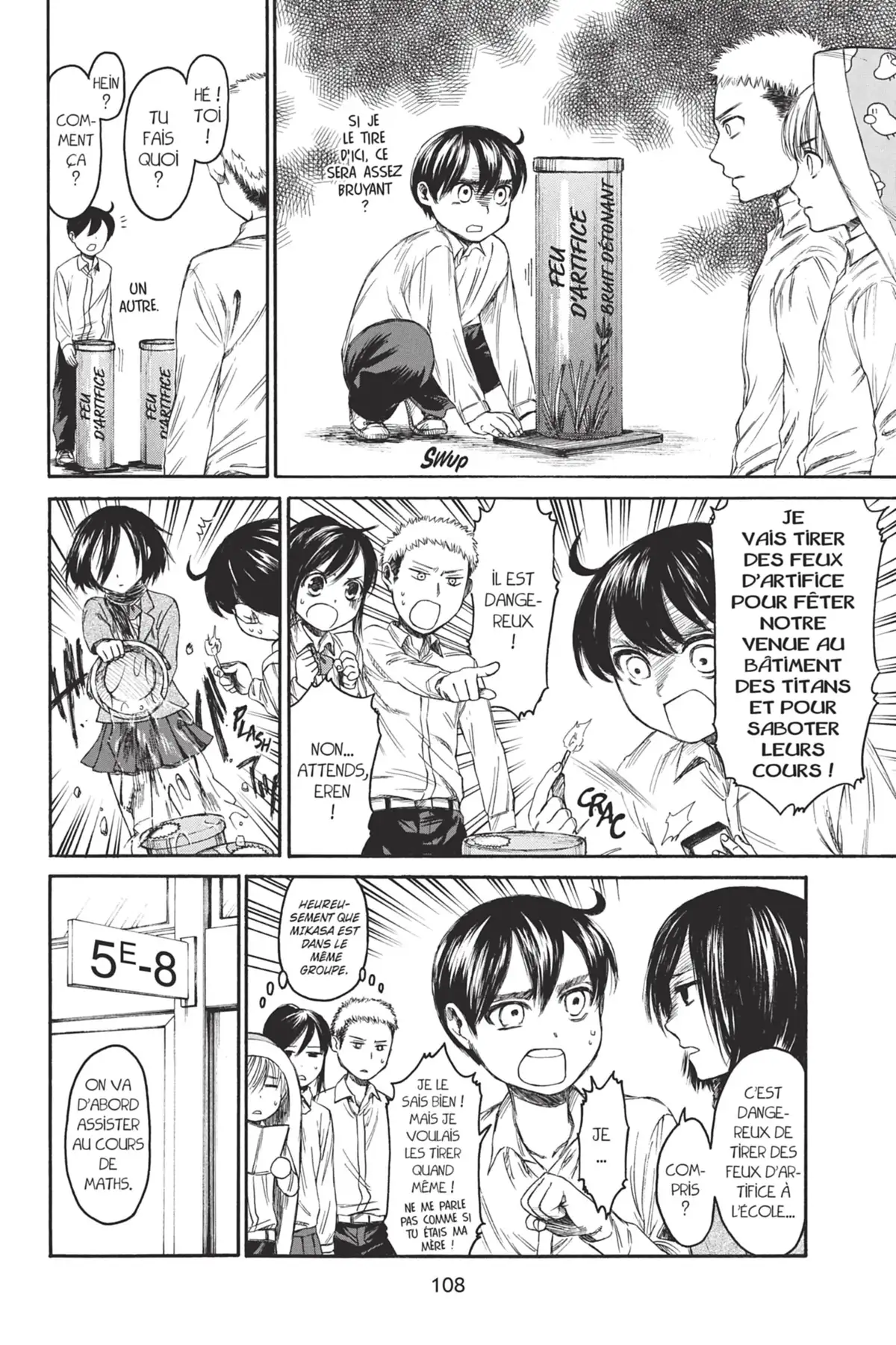 L’Attaque des Titans – Junior High School Volume 1 page 109