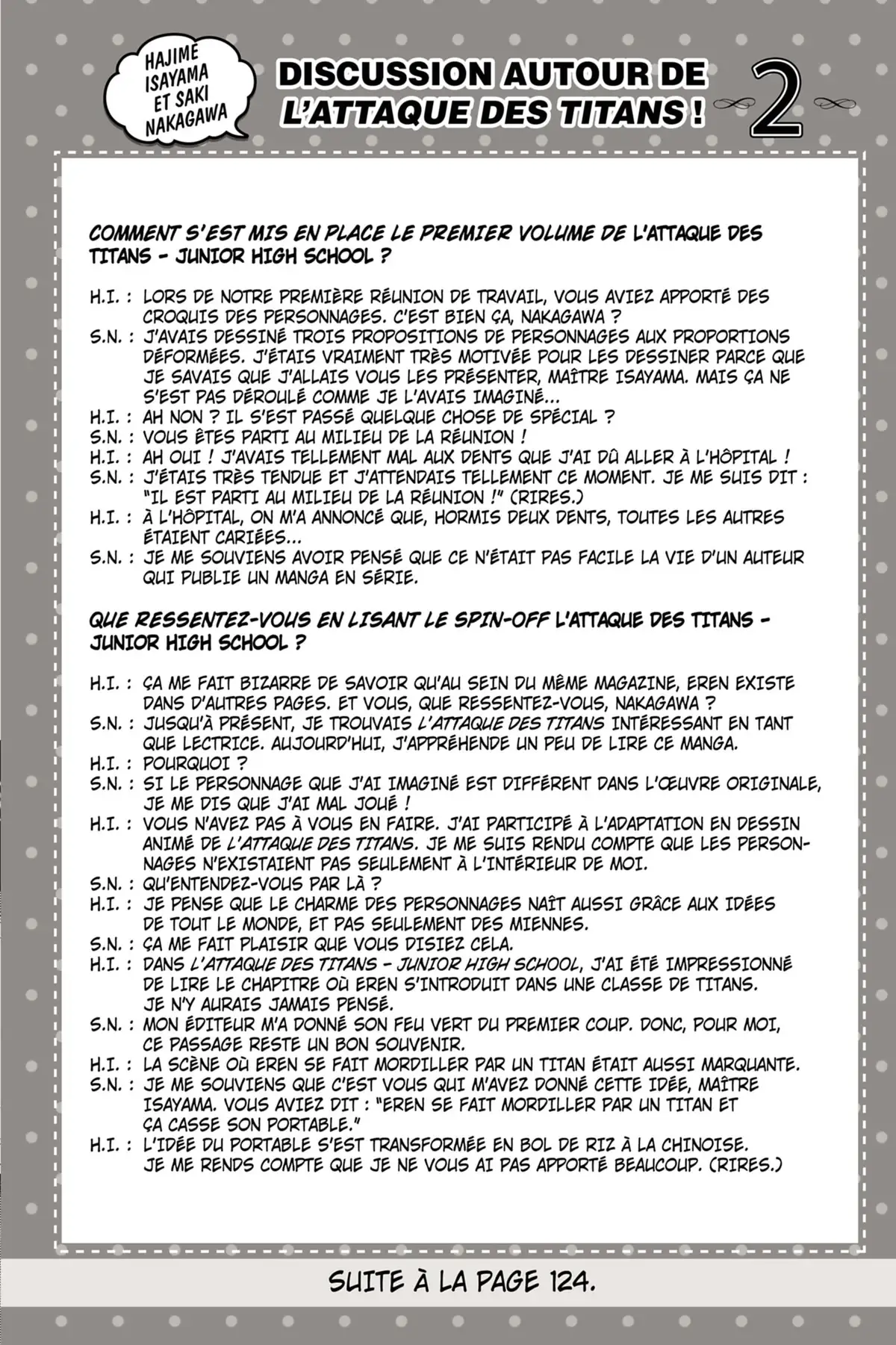 L’Attaque des Titans – Junior High School Volume 1 page 85