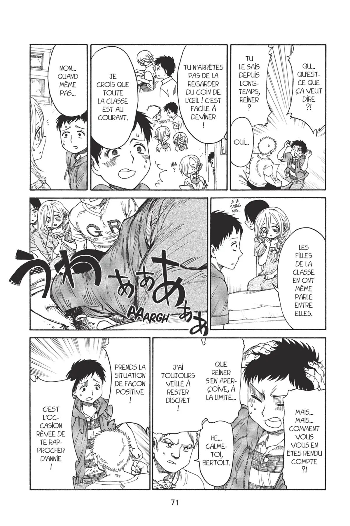 L’Attaque des Titans – Junior High School Volume 3 page 72