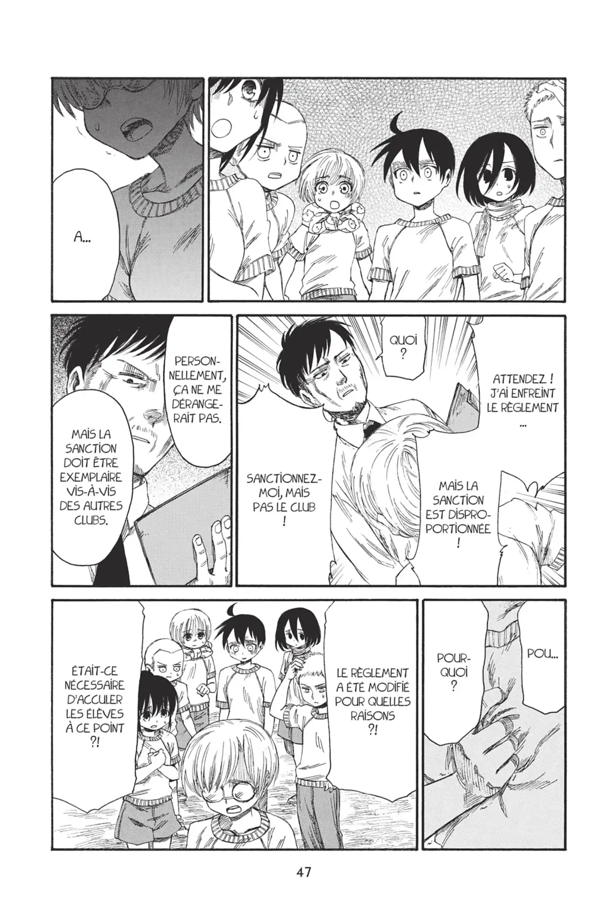L’Attaque des Titans – Junior High School Volume 4 page 48