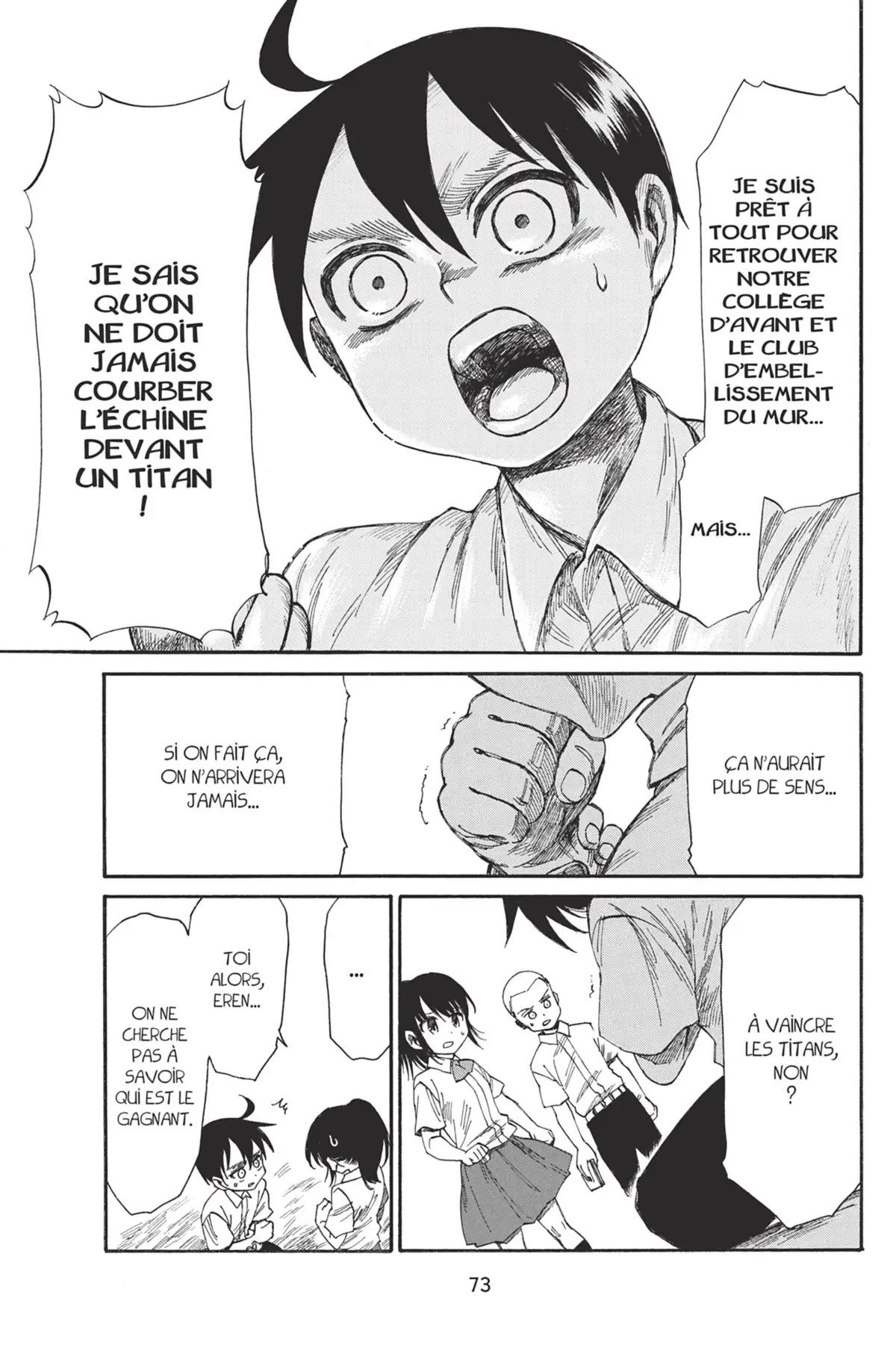 L’Attaque des Titans – Junior High School Volume 4 page 74