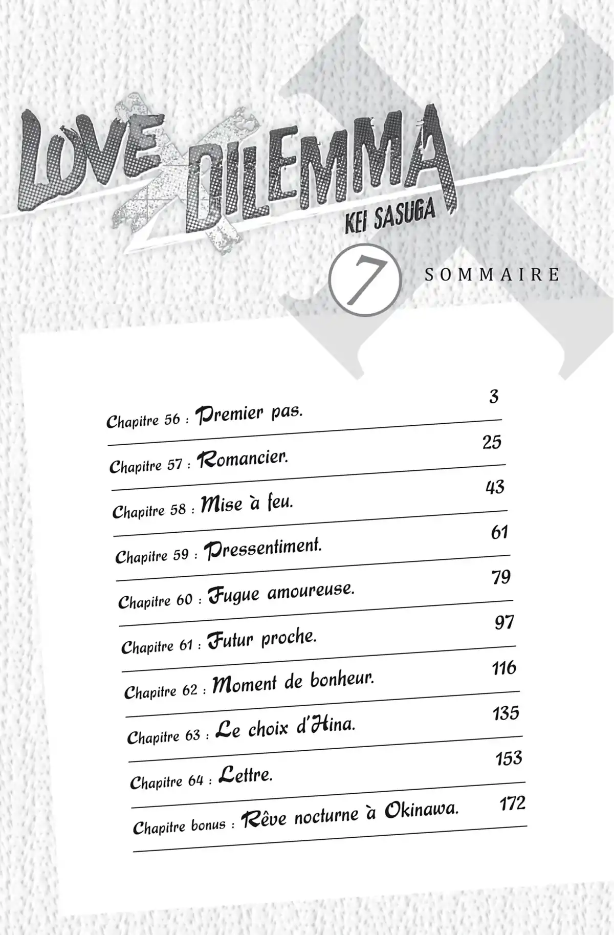 Love × Dilemma Volume 7 page 3