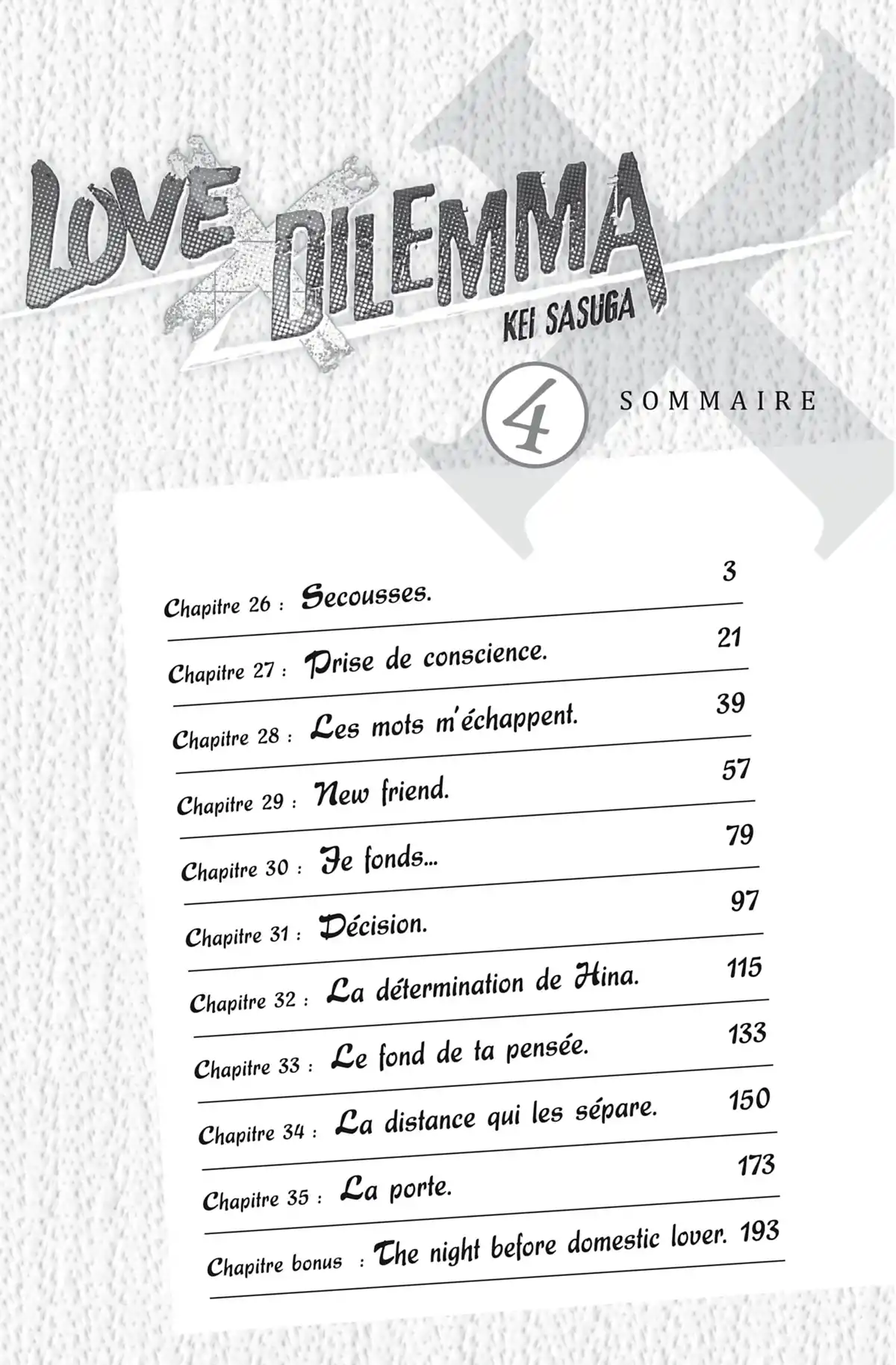 Love × Dilemma Volume 4 page 3