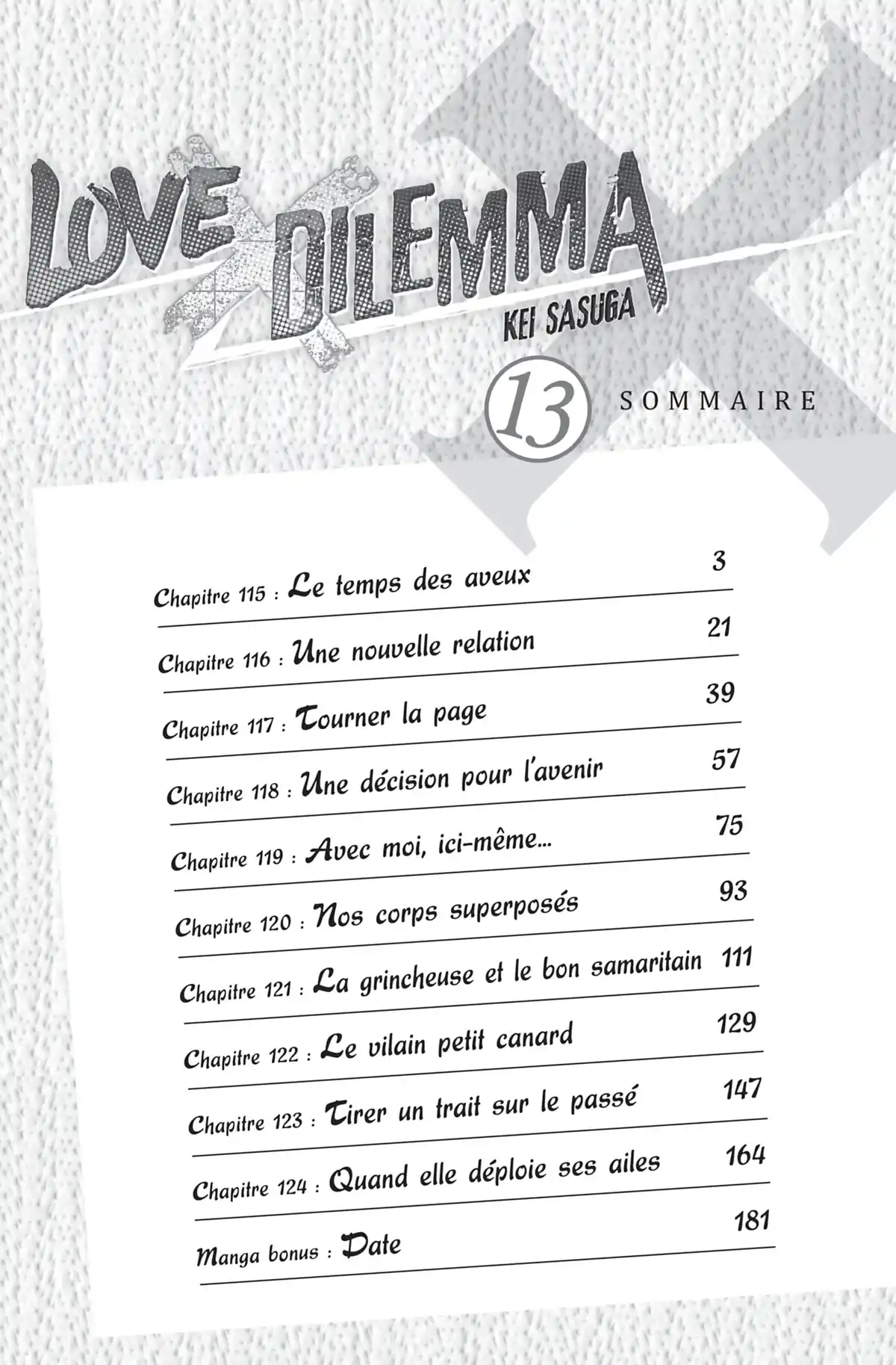Love × Dilemma Volume 13 page 3