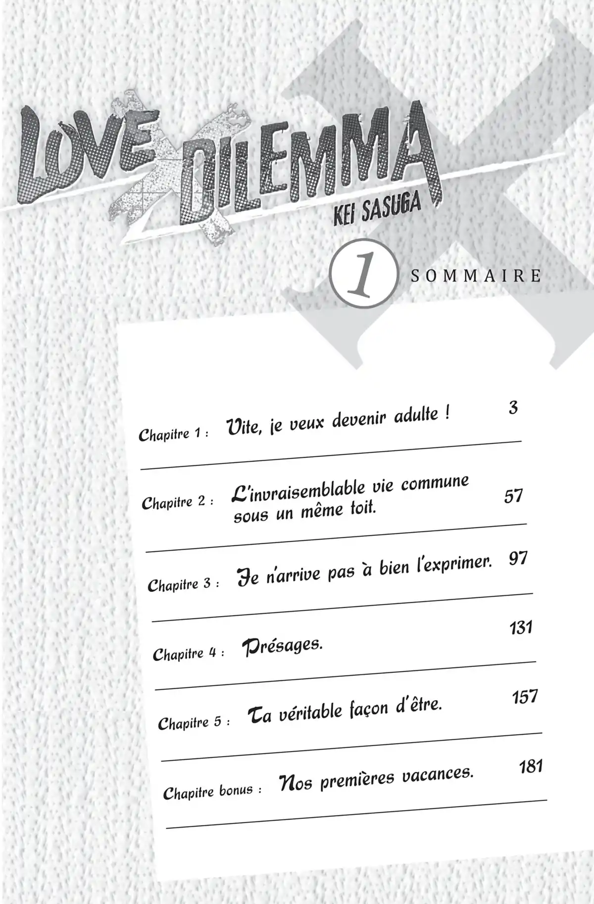 Love × Dilemma Volume 1 page 5