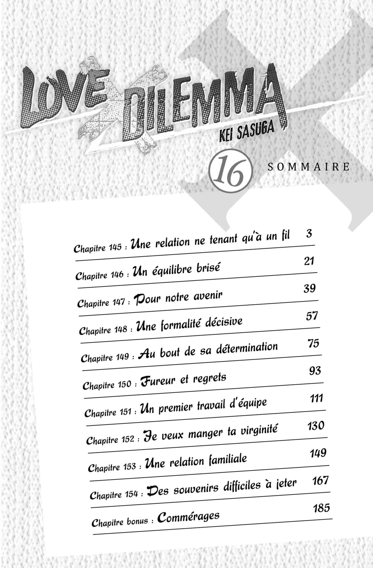 Love × Dilemma Volume 16 page 3