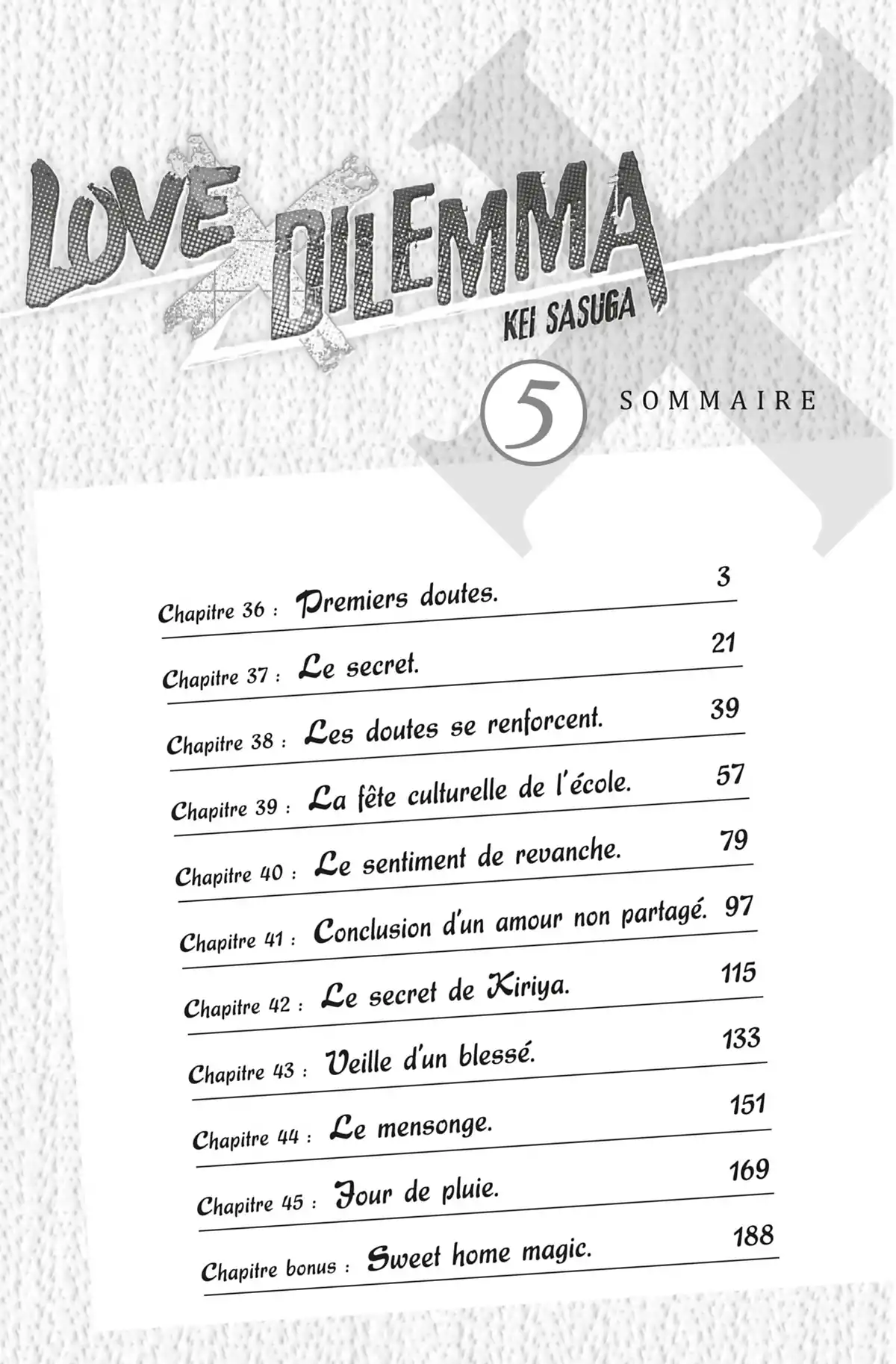Love × Dilemma Volume 5 page 3