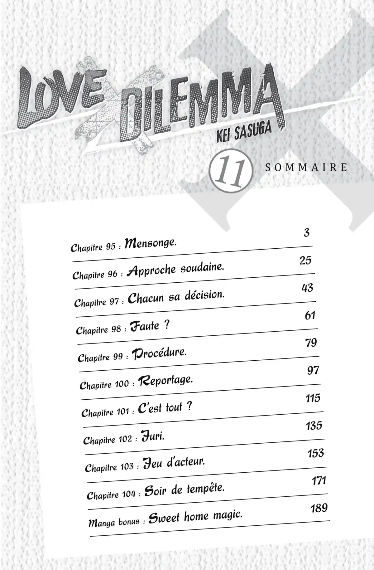 Love × Dilemma Volume 11 page 3