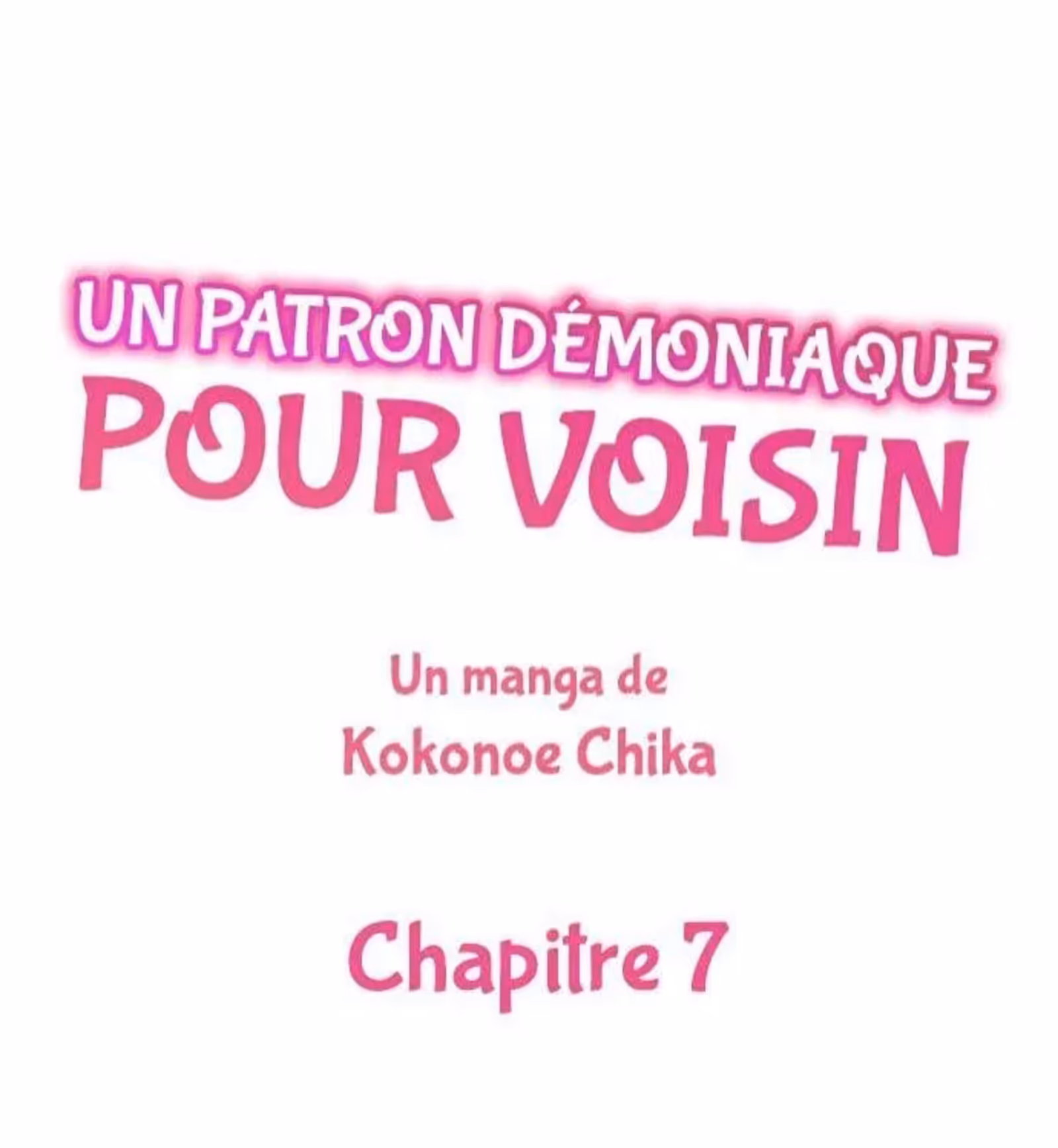 Un patron démoniaque pour voisin Chapitre 7 page 1