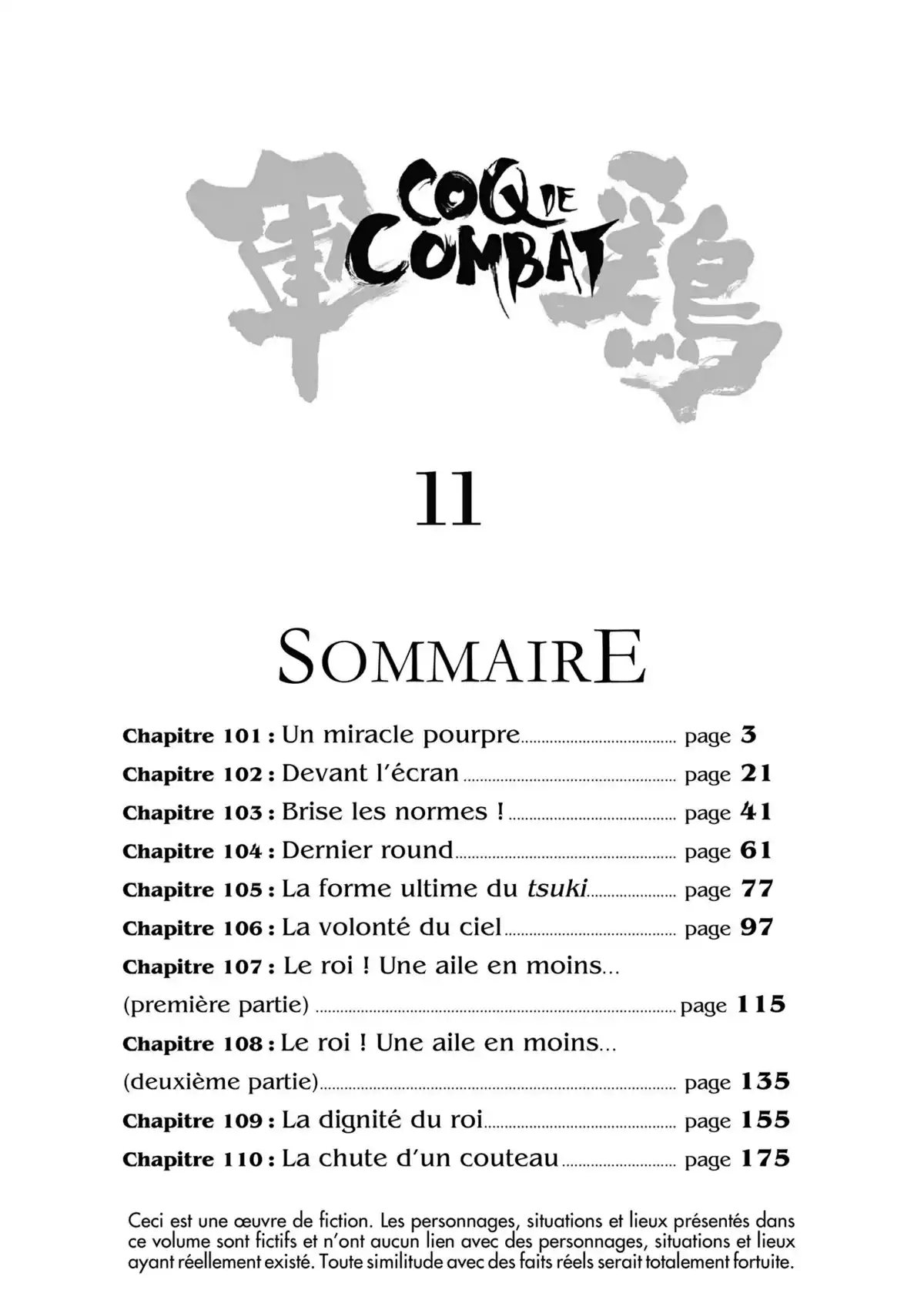 Coq de Combat Volume 11 page 3