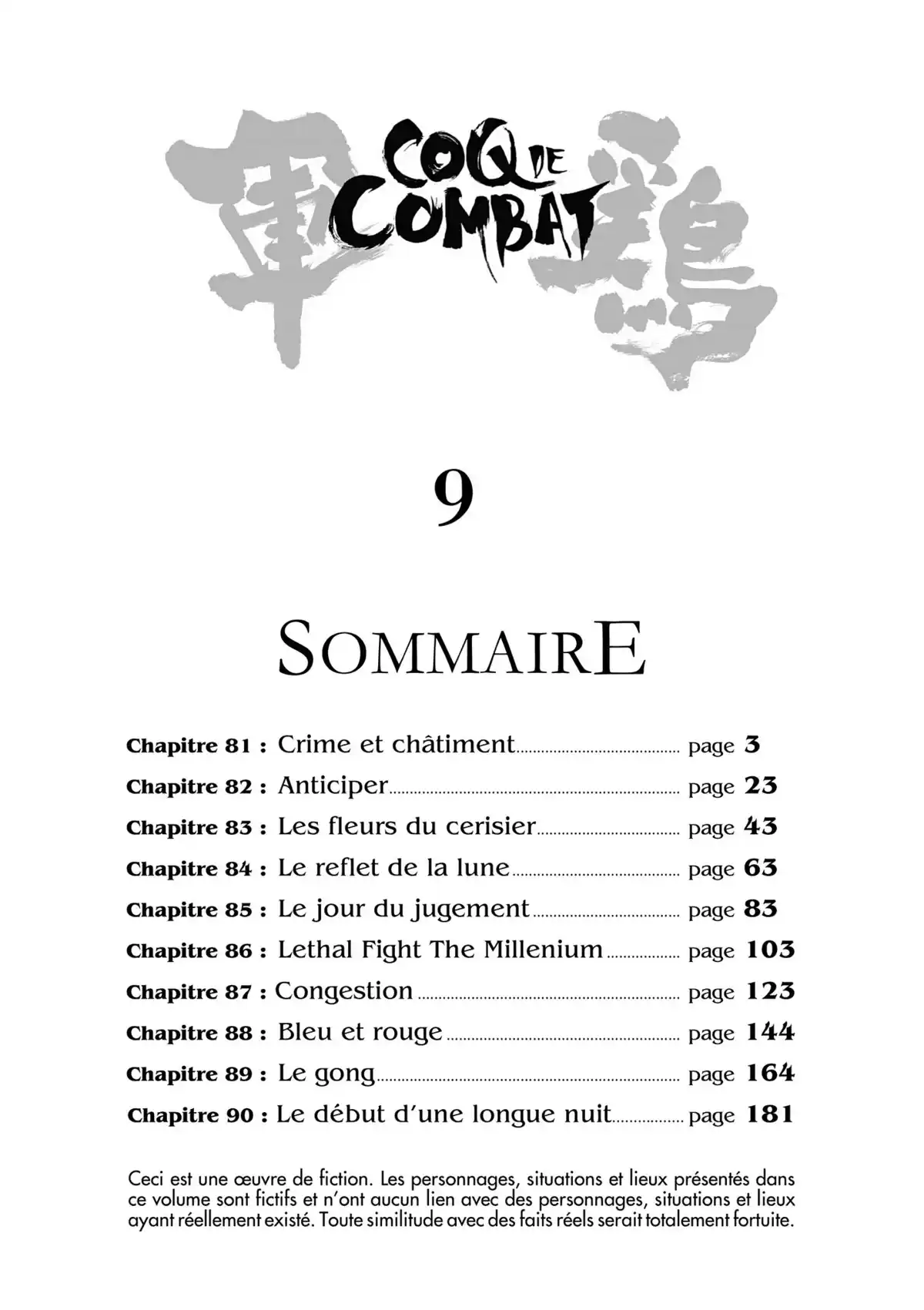 Coq de Combat Volume 9 page 3