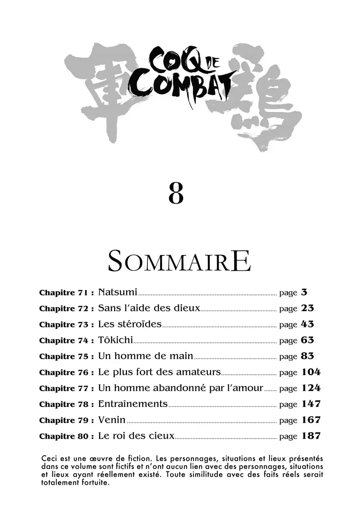 Coq de Combat Volume 8 page 3