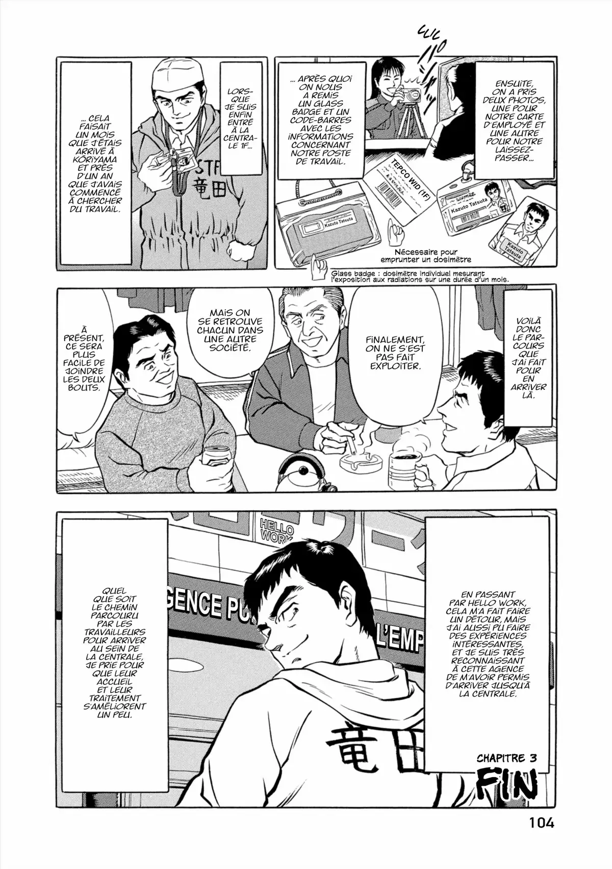 Au Cœur de Fukushima – Journal d’un travailleur de la centrale nucléaire Volume 1 page 105