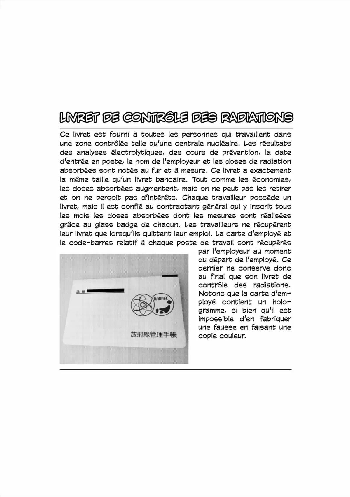 Au Cœur de Fukushima – Journal d’un travailleur de la centrale nucléaire Volume 1 page 133