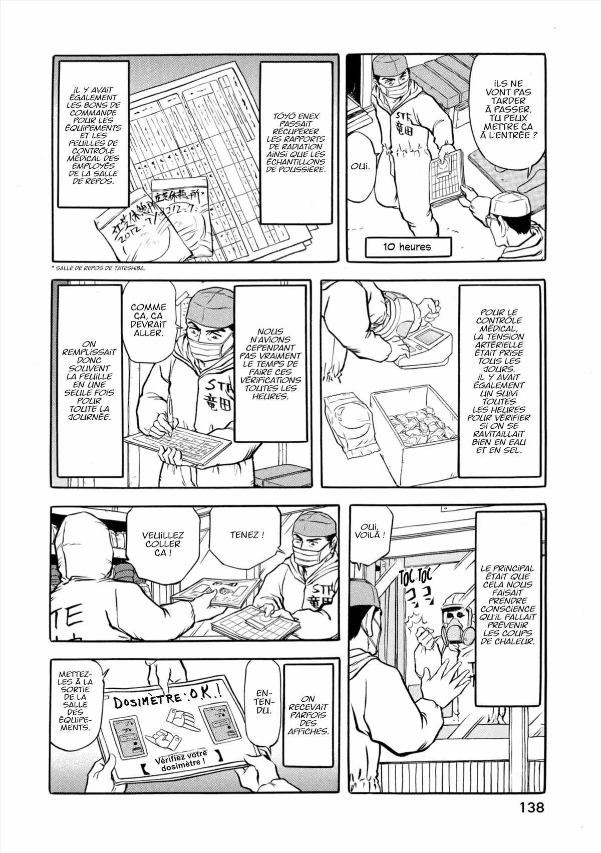 Au Cœur de Fukushima – Journal d’un travailleur de la centrale nucléaire Volume 1 page 139