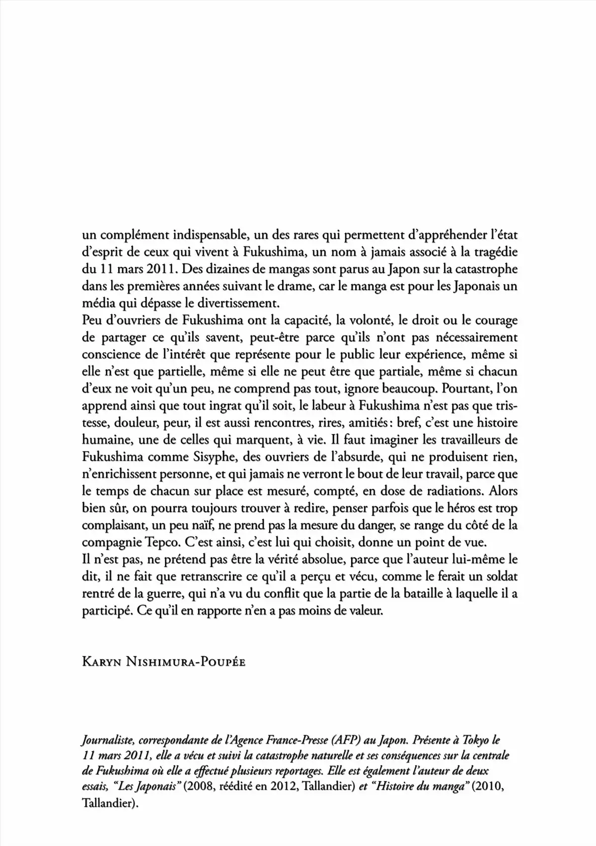 Au Cœur de Fukushima – Journal d’un travailleur de la centrale nucléaire Volume 1 page 4