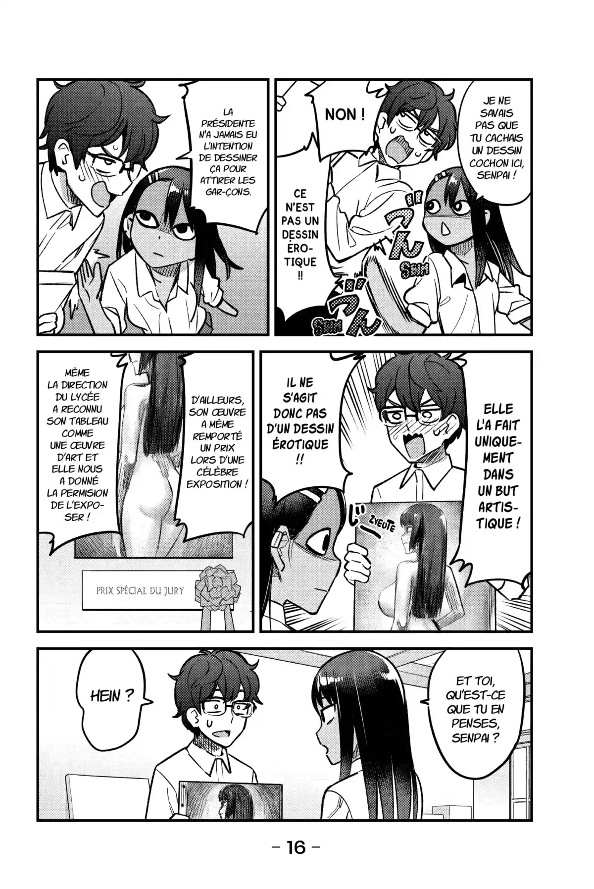 Arrête de me chauffer, Nagatoro Volume 6 page 16