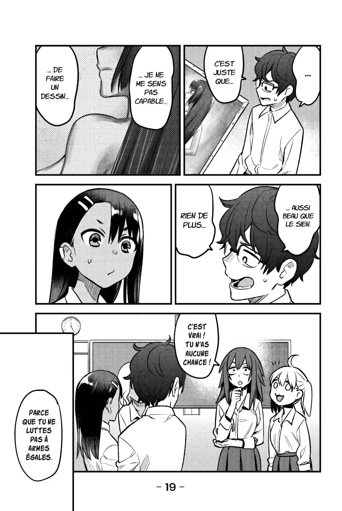 Arrête de me chauffer, Nagatoro Volume 6 page 19