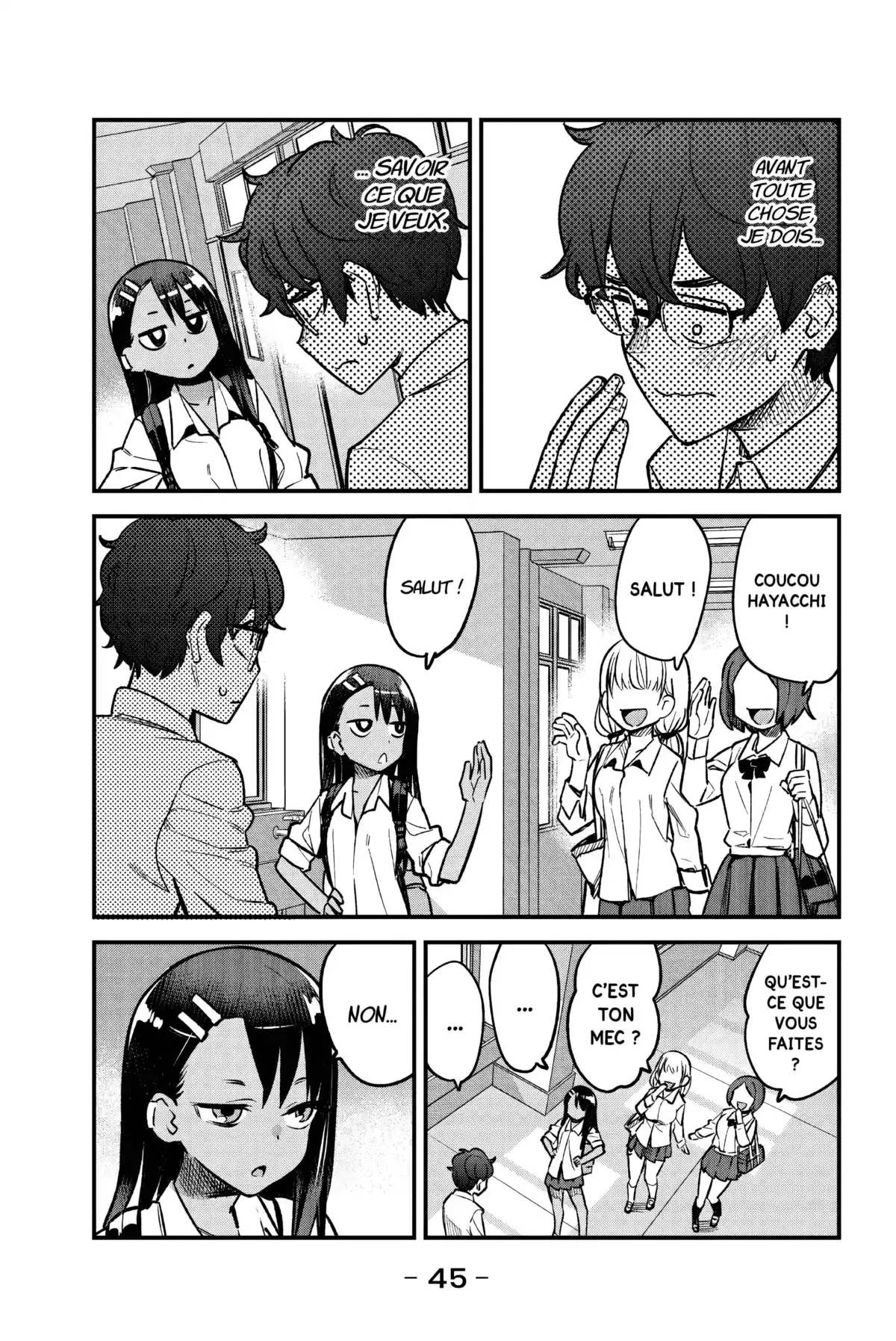 Arrête de me chauffer, Nagatoro Volume 6 page 45