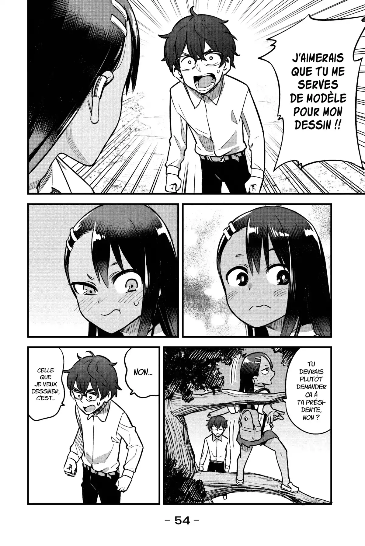 Arrête de me chauffer, Nagatoro Volume 6 page 54