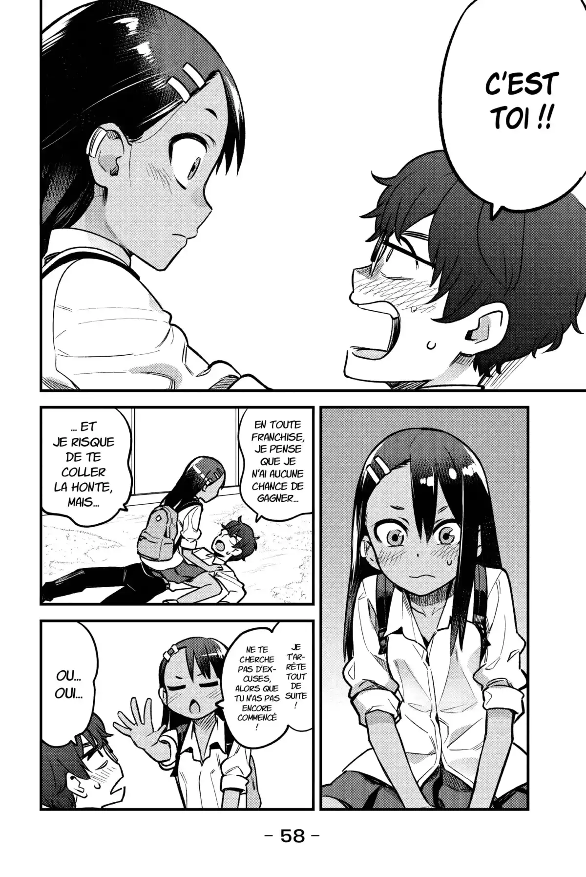 Arrête de me chauffer, Nagatoro Volume 6 page 58