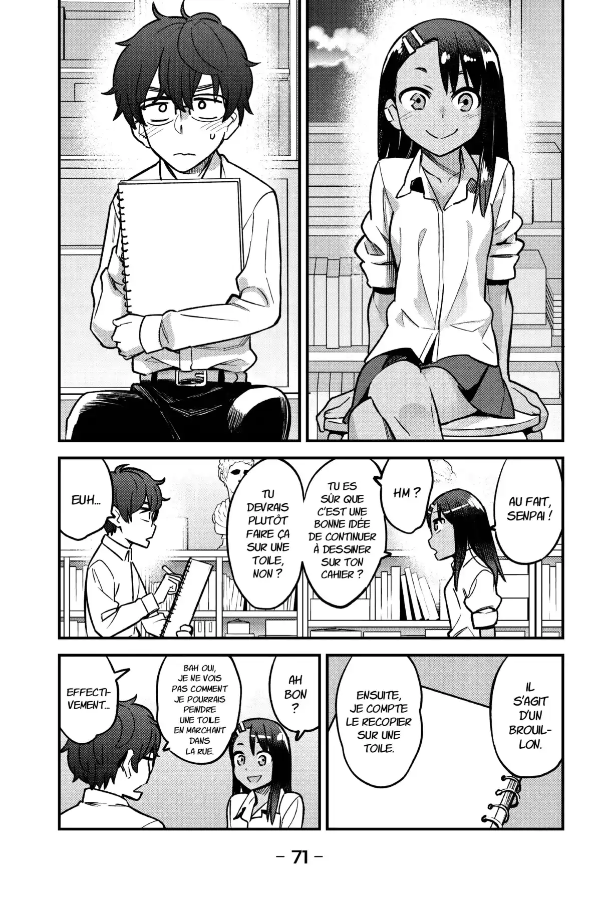 Arrête de me chauffer, Nagatoro Volume 6 page 71