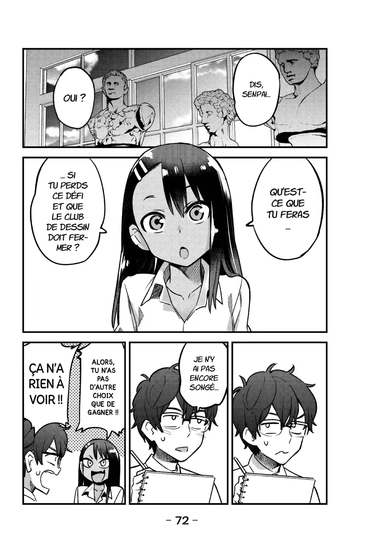 Arrête de me chauffer, Nagatoro Volume 6 page 72