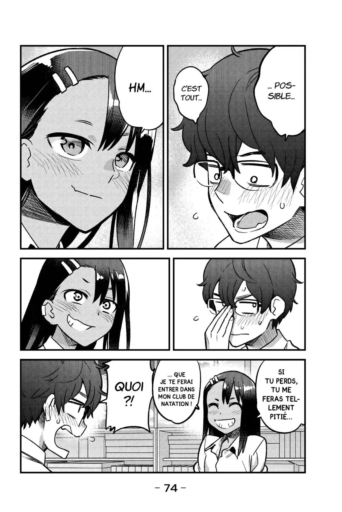 Arrête de me chauffer, Nagatoro Volume 6 page 74