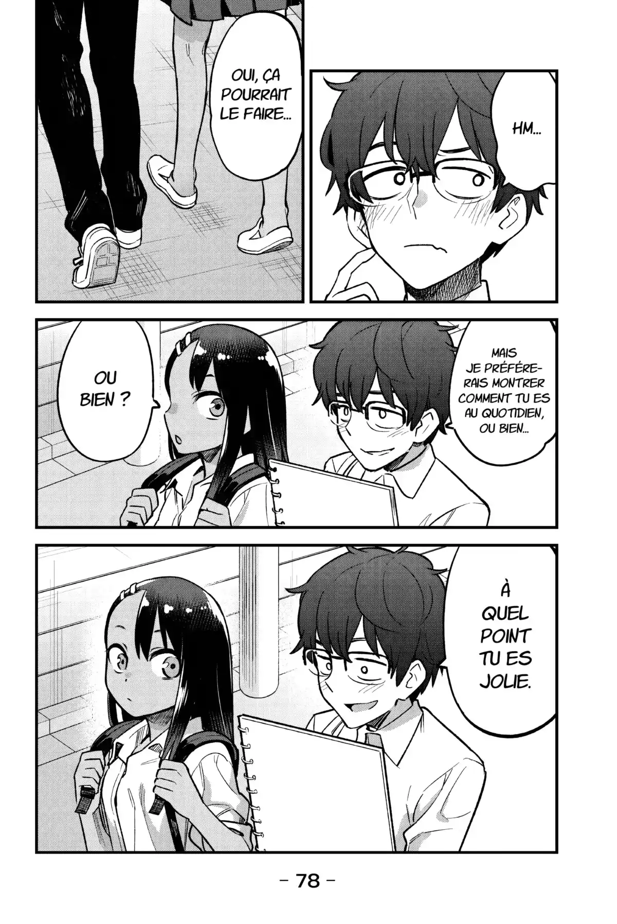 Arrête de me chauffer, Nagatoro Volume 6 page 78