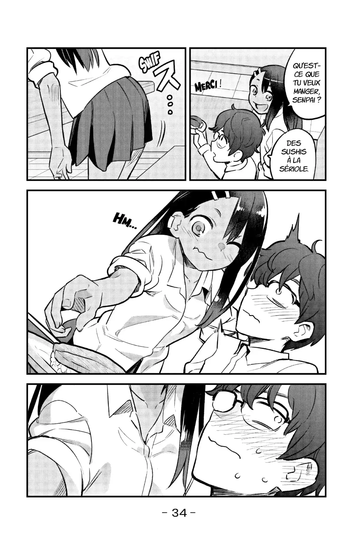 Arrête de me chauffer, Nagatoro Volume 7 page 34