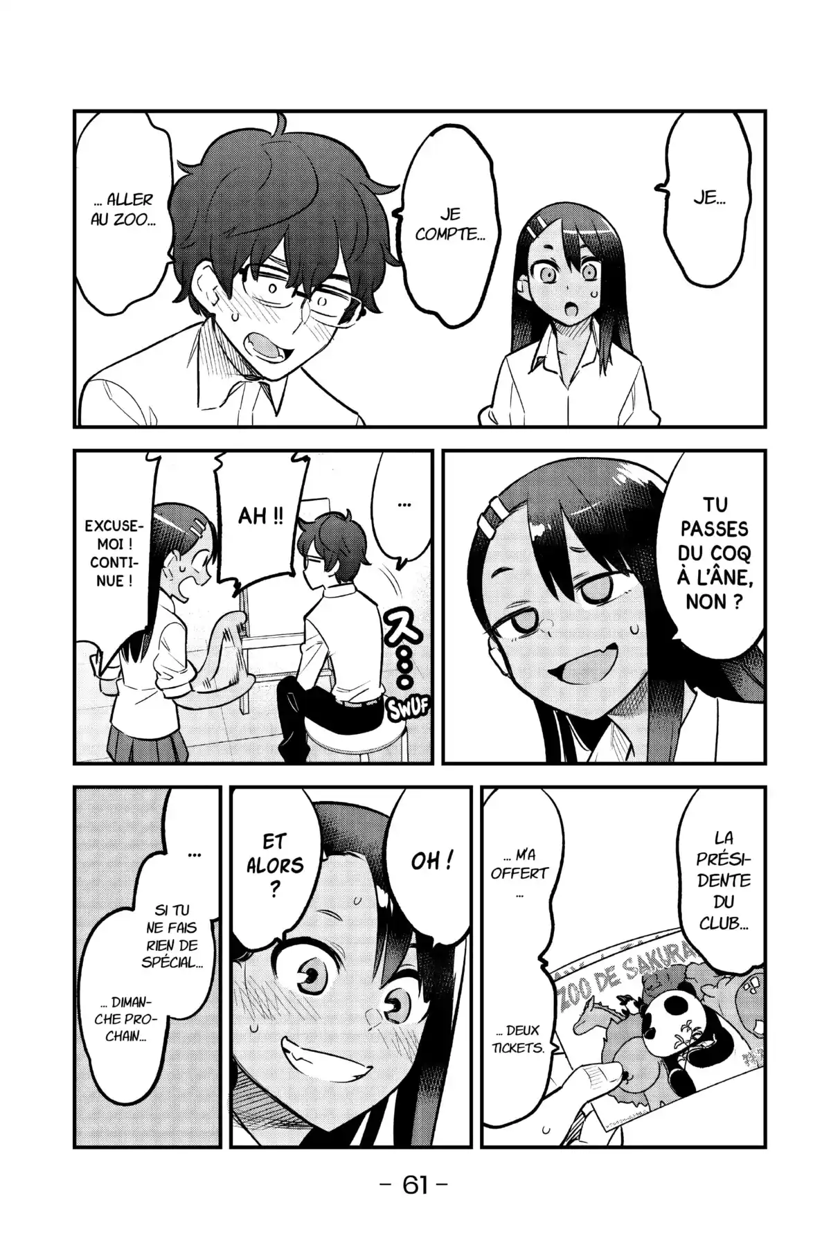 Arrête de me chauffer, Nagatoro Volume 7 page 60