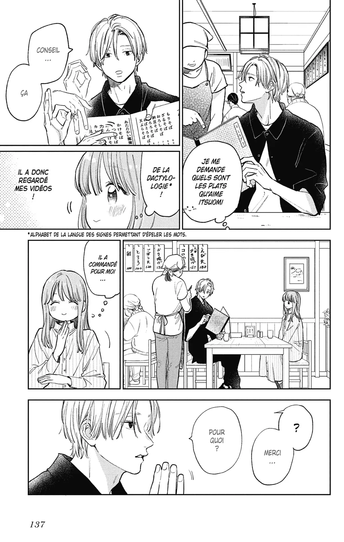 A sign of affection Volume 3 page 137
