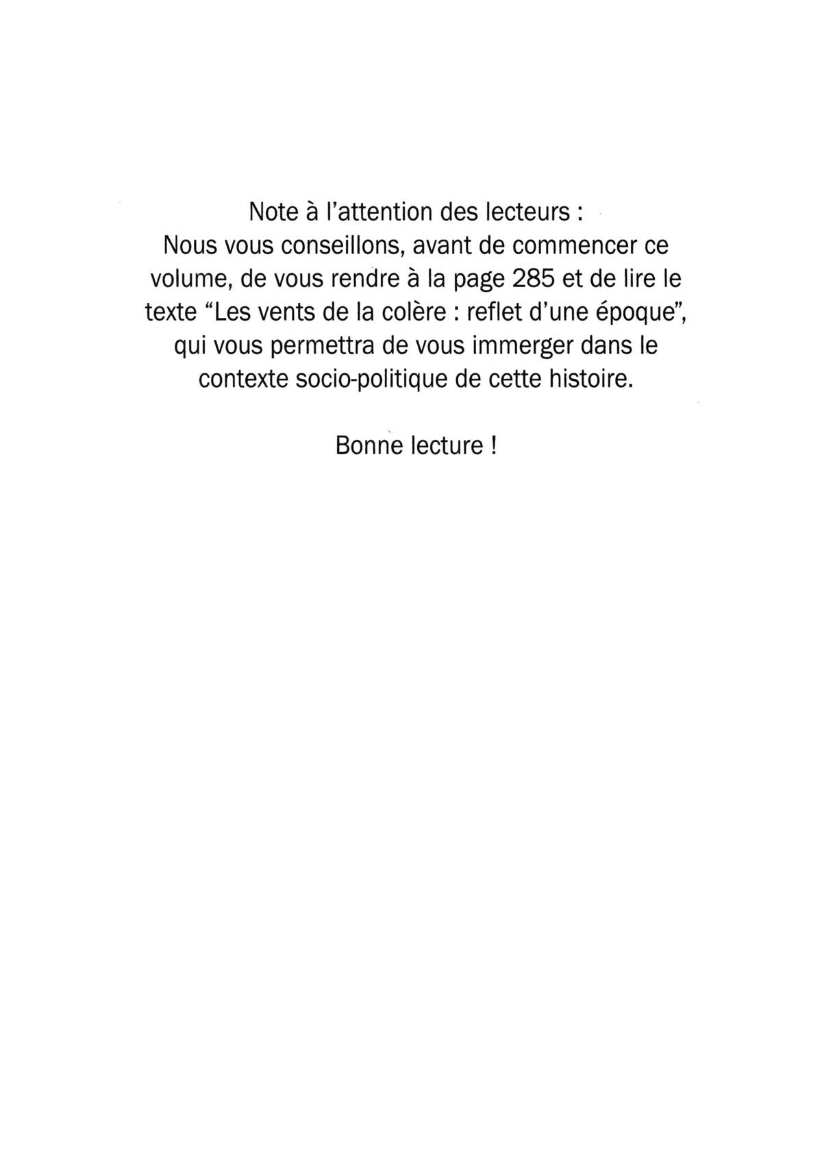 Les vents de la colère Volume 1 page 4