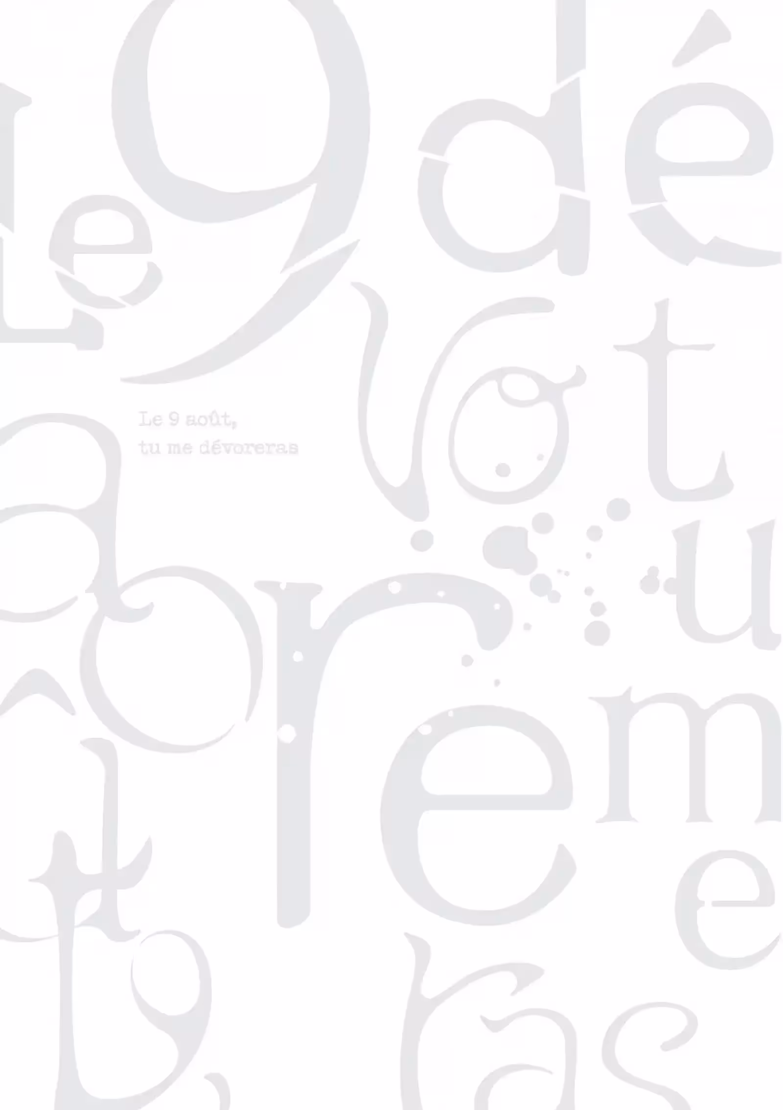 Le 9 août, tu me dévoreras Volume 1 page 43