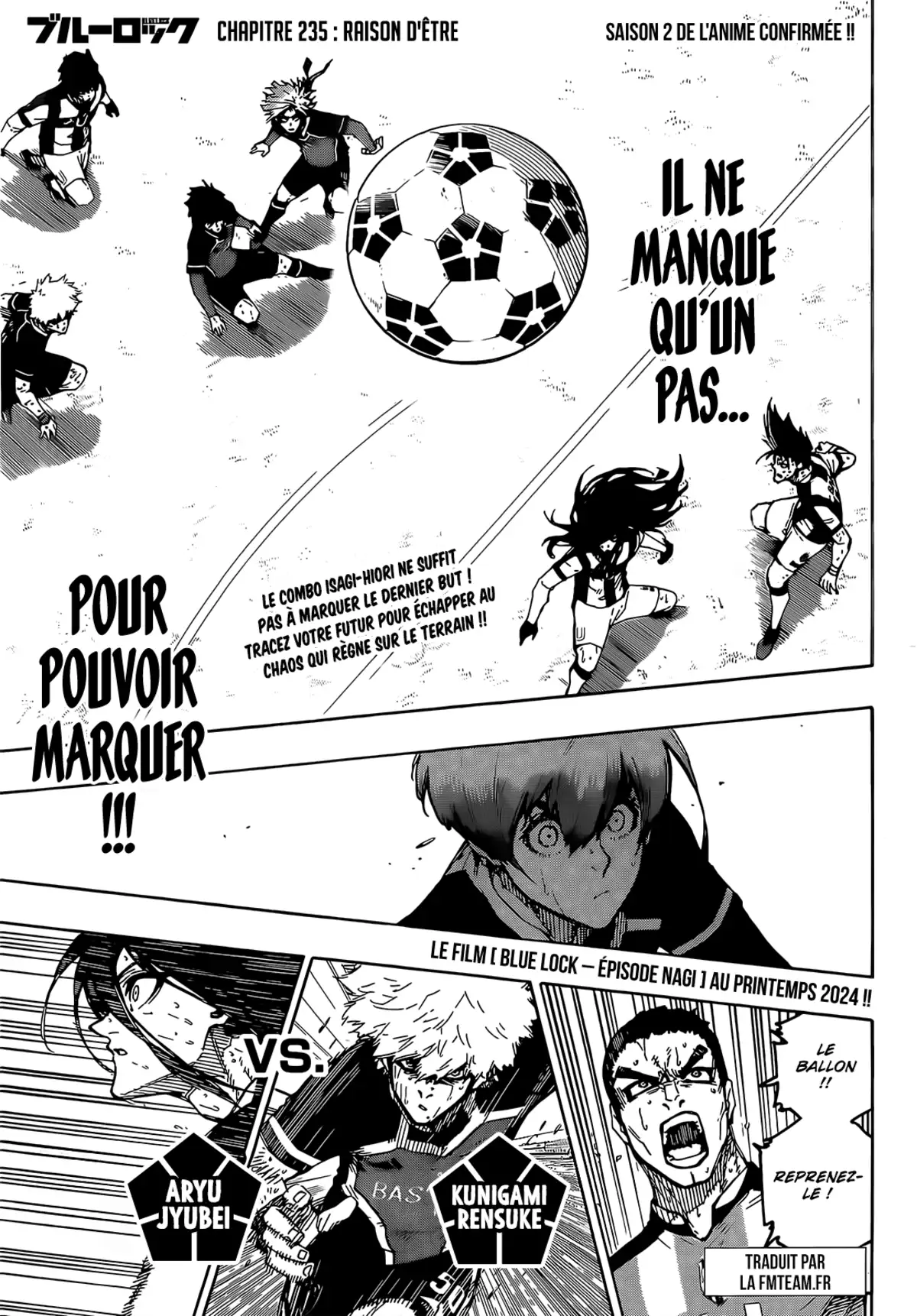 Blue Lock Chapitre 235 page 2