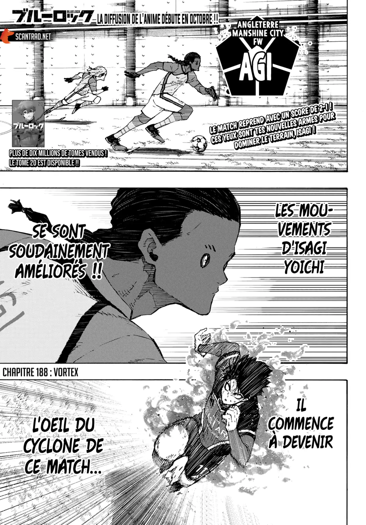 Blue Lock Chapitre 188 page 1