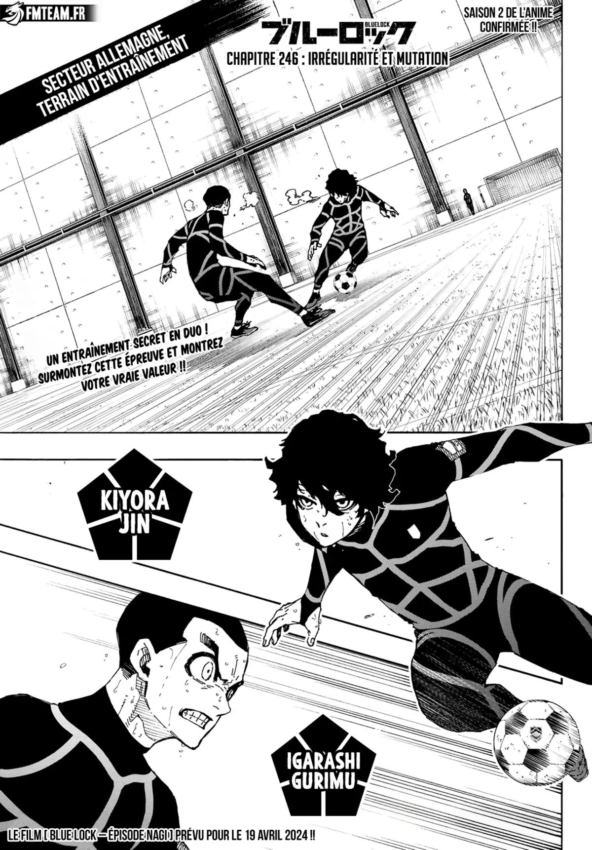 Blue Lock Chapitre 246 page 1