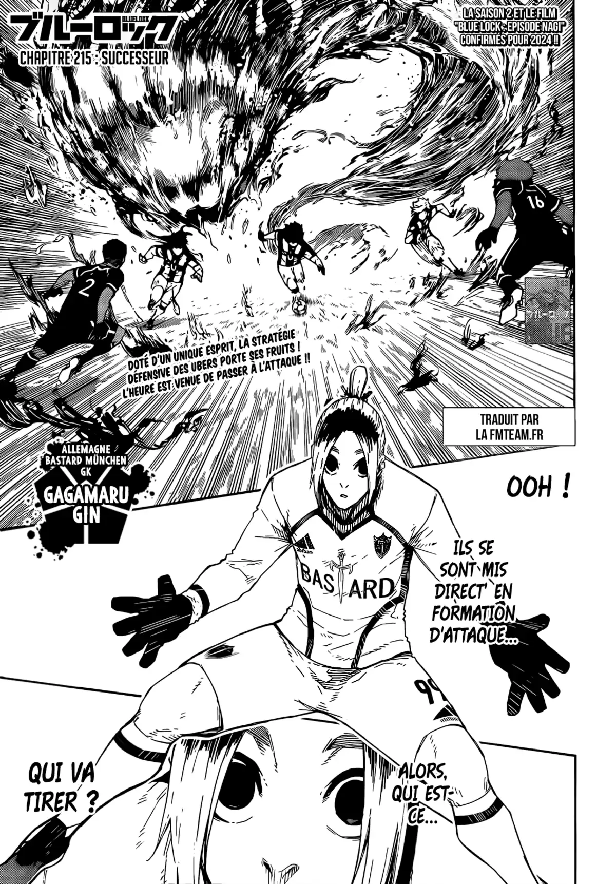 Blue Lock Chapitre 215 page 2