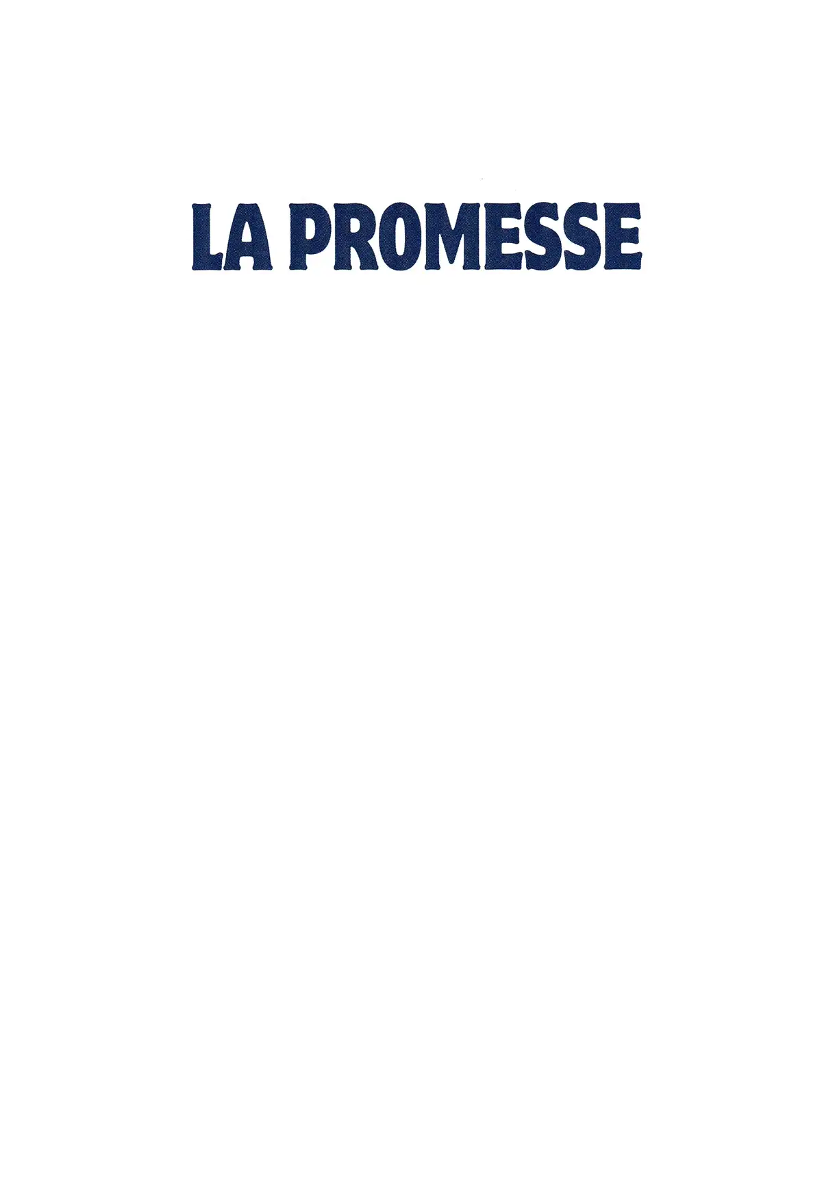 La Promesse Volume 1 page 3