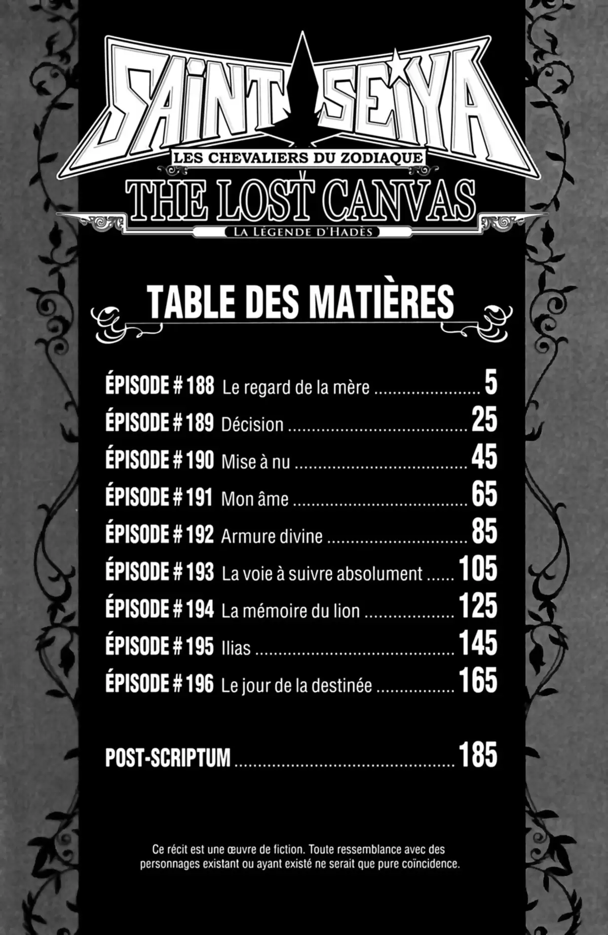 Saint Seiya – The Lost Canvas – La Légende d’Hadès Volume 22 page 6