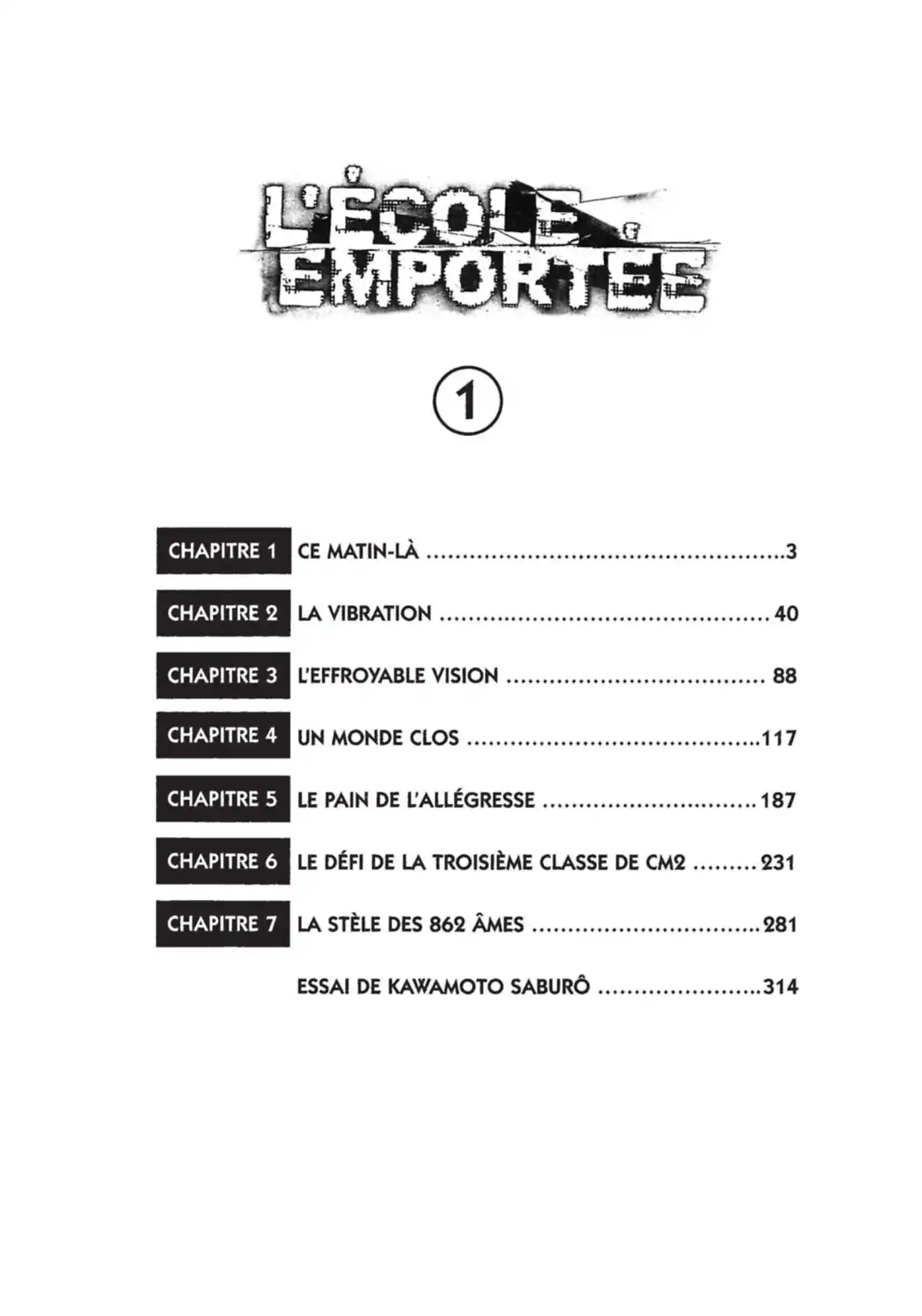 L’École emportée Volume 1 page 2