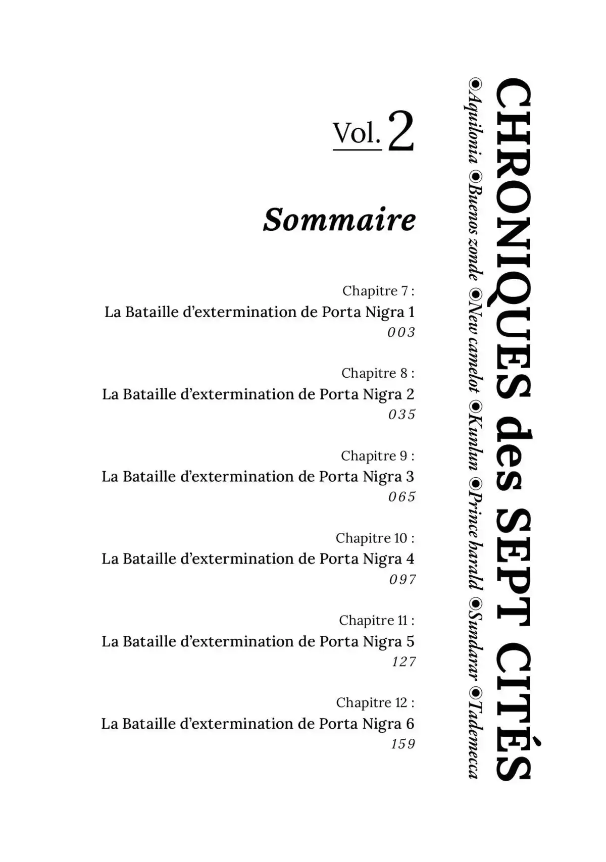 Chroniques des 7 cités Volume 2 page 3