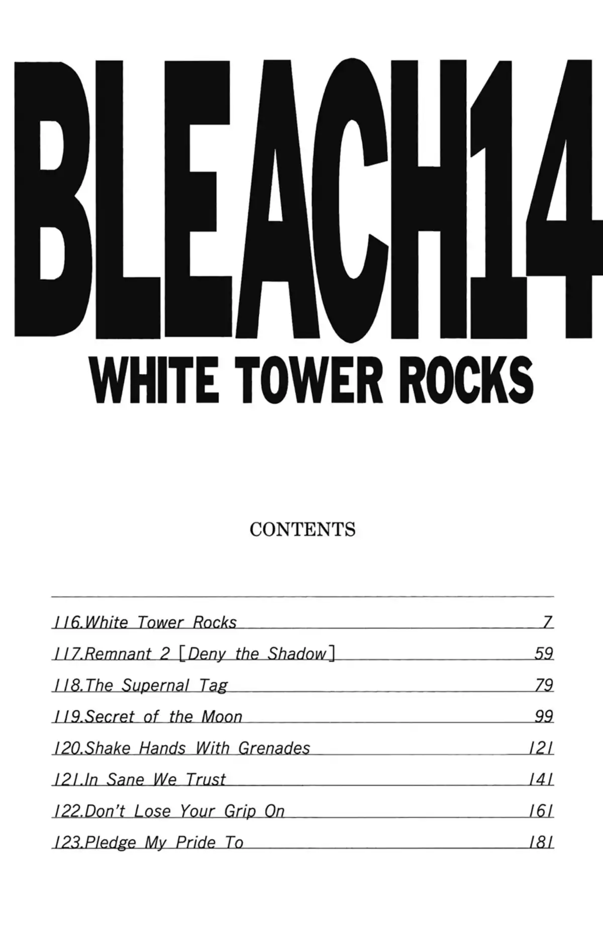 Bleach Volume 14 page 5