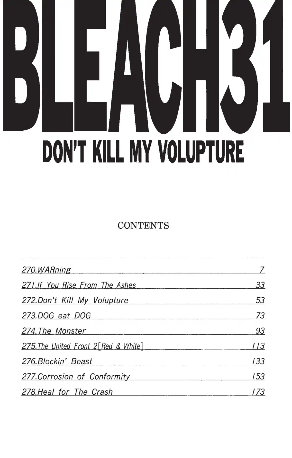 Bleach Volume 31 page 6