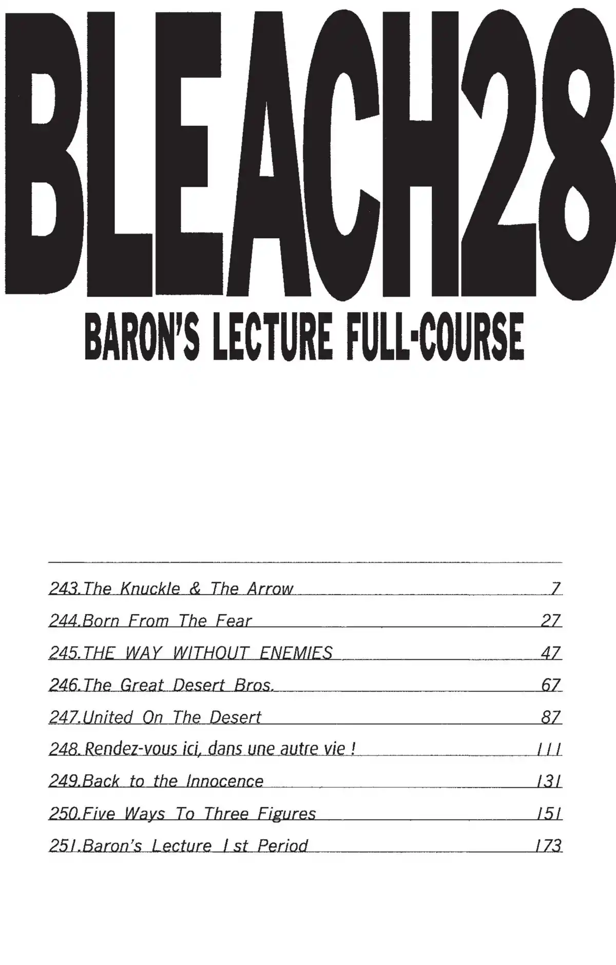 Bleach Volume 28 page 5