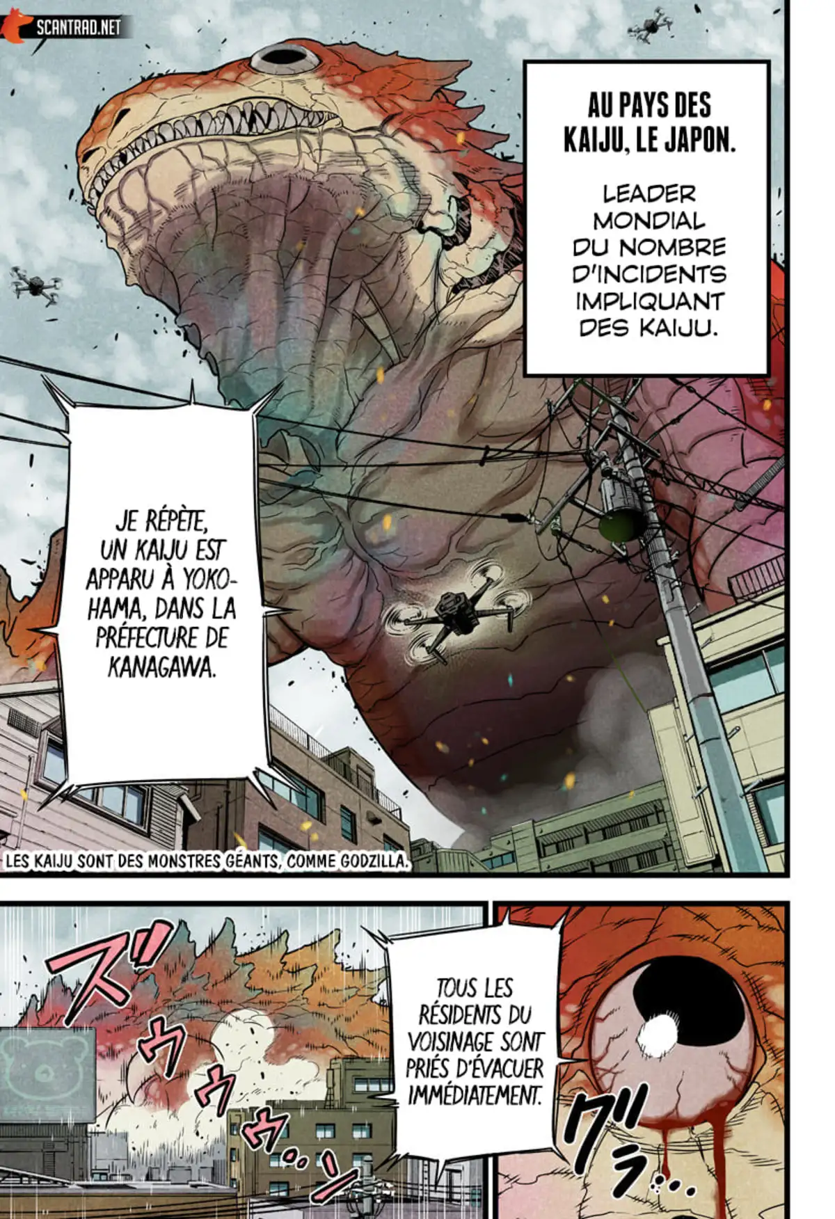 Kaiju No. 8 Volume 1 page 1