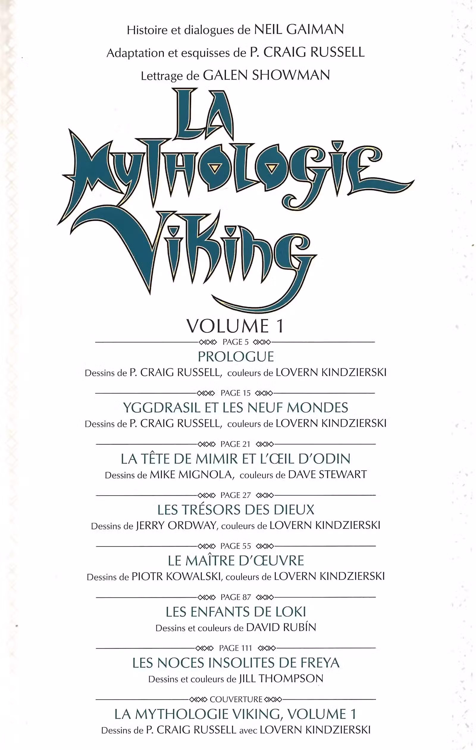 La Mythologie Viking Volume 1 page 2