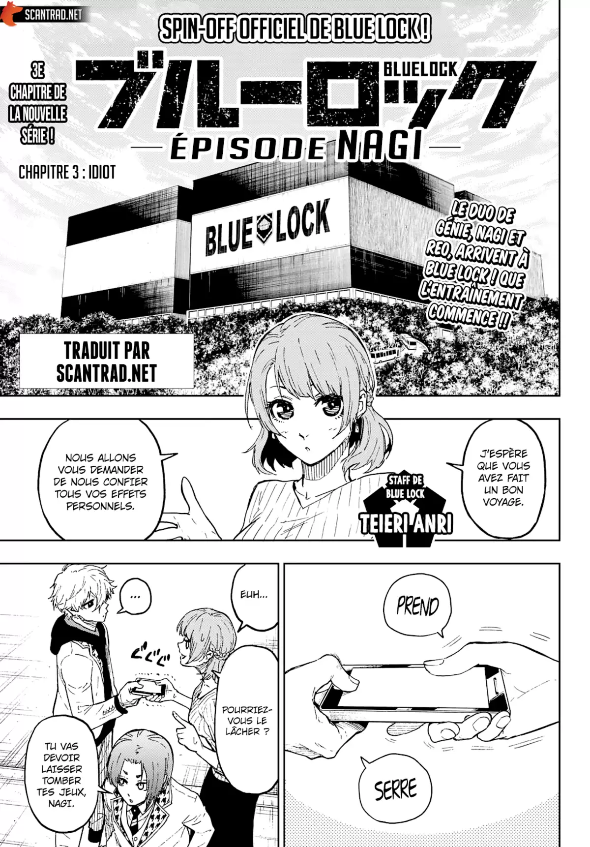 Blue Lock – Episode Nagi Chapitre 3 page 1