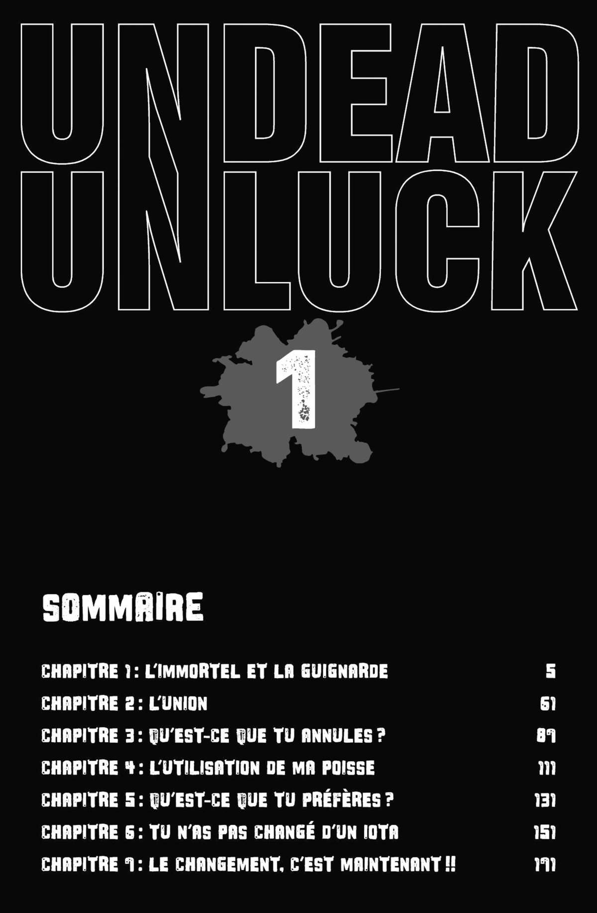 Undead Unluck Volume 1 page 3